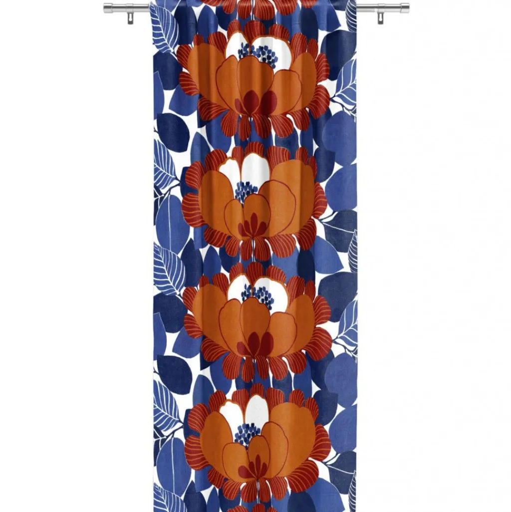 Arvidssons textil Gardintyger Mönstrade|Arvidssons Textil|Leia orange tyg