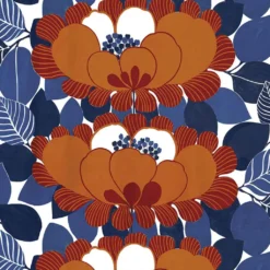 Arvidssons textil Gardintyger Mönstrade|Arvidssons Textil|Leia orange tyg