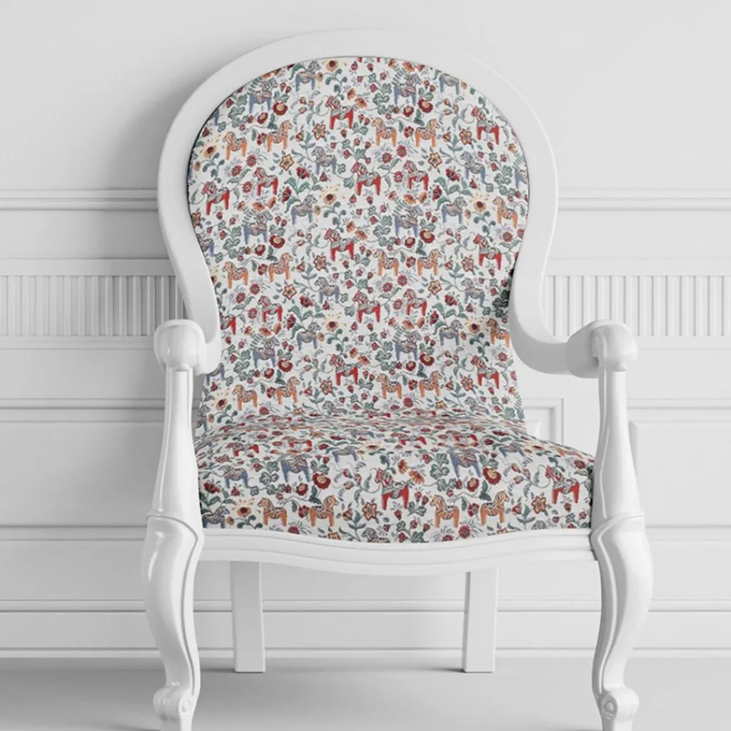 Arvidssons textil Mönstrade Möbeltyger|Leksand mini natur jacquard