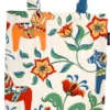 Arvidssons textil Tygkasse|Leksand natur tygkasse med traditionellt dalahästmönster