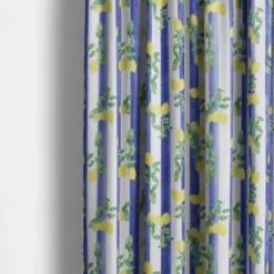 Nordisk Textil Gardiner Mönstrade|Lemon stripe gardiner