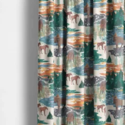 Arvidssons textil Gardintyger Mönstrade|Arvidssons Textil|Älgrike beige/grön - tyg