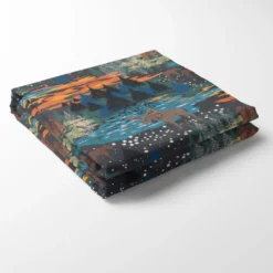 Arvidssons textil Bordsduk|Älgrike brun/orange - bordsduk