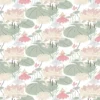 Arvidssons textil Gardintyger Mönstrade|Arvidssons Textil|Lily rosa-grön tyg