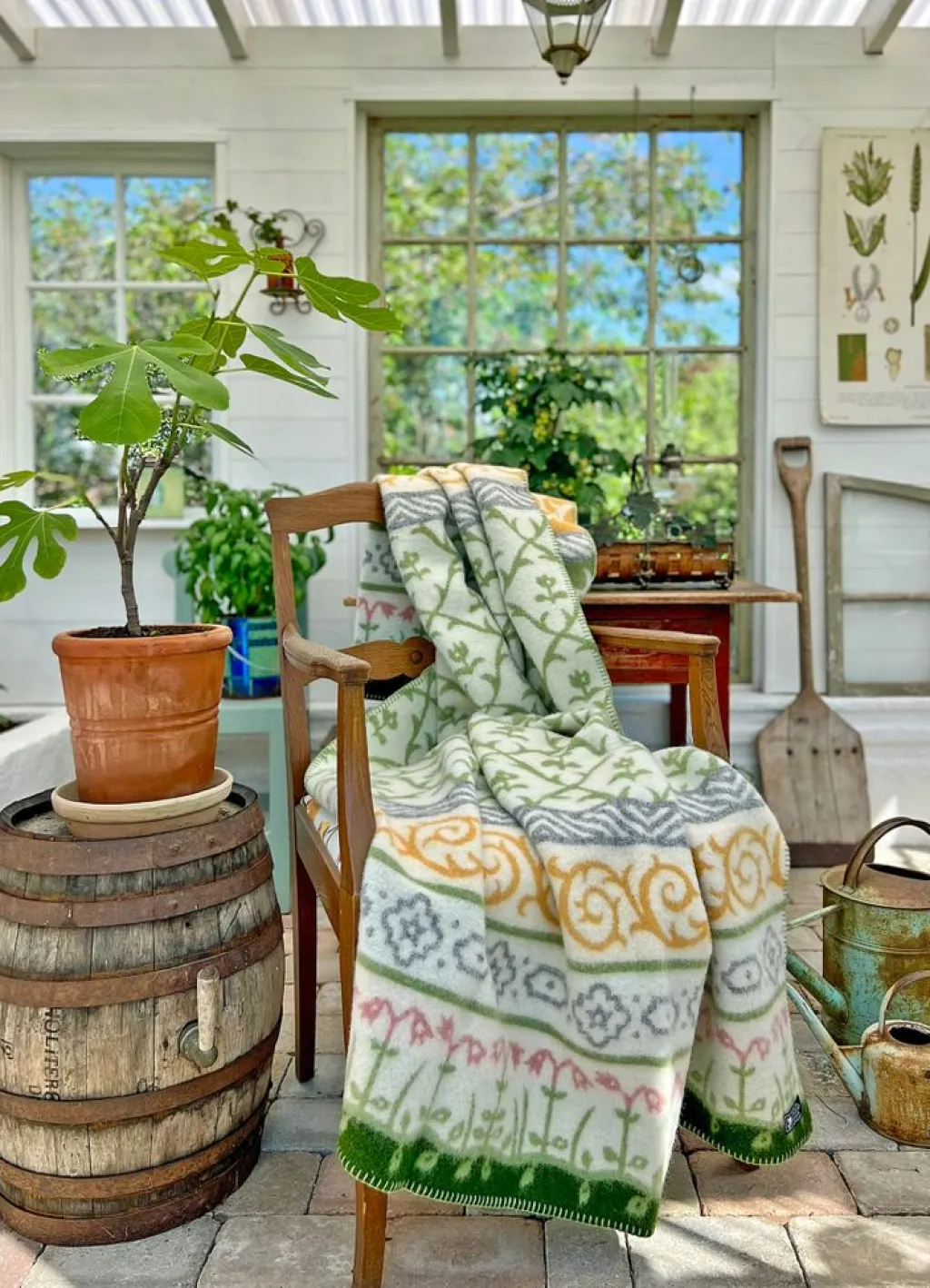 Kerstin Landström Design Ullfiltar|Linnaeus ullfilt 130x180cm -