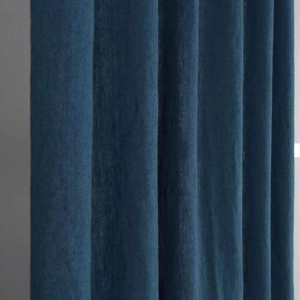 Nordisk Textil Linnetyger|Linnegardiner|Linnegardiner Verone Blå