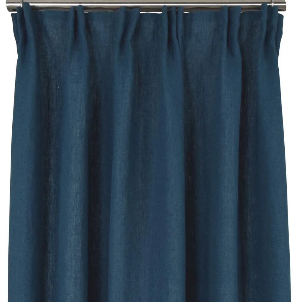 Nordisk Textil Linnetyger|Linnegardiner|Linnegardiner Verone Blå