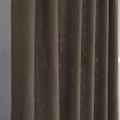 Nordisk Textil Linnetyger|Linnegardiner|Linnegardiner Verone Brun