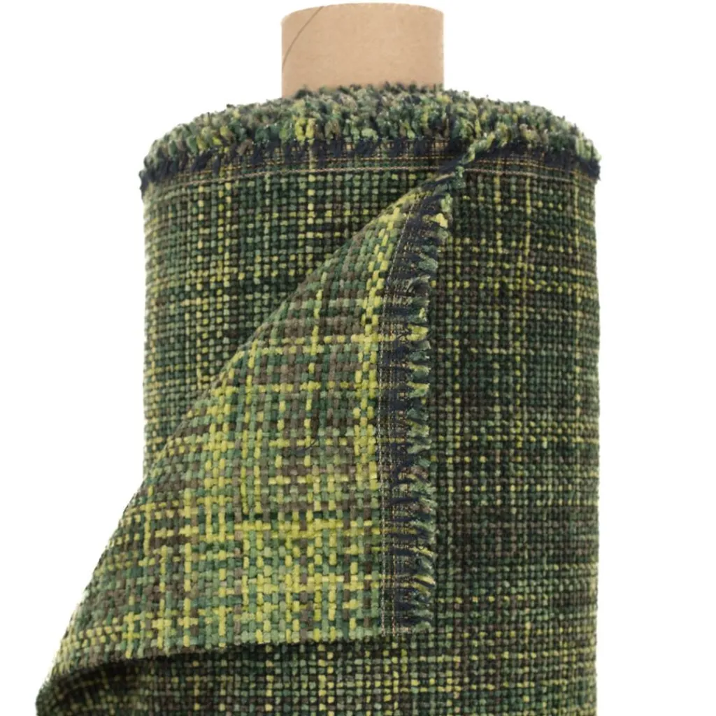 Nordisk Textil Enfärgade Möbeltyger|LIUDA-M Grön - Slitstarkt och vävt möbeltyg