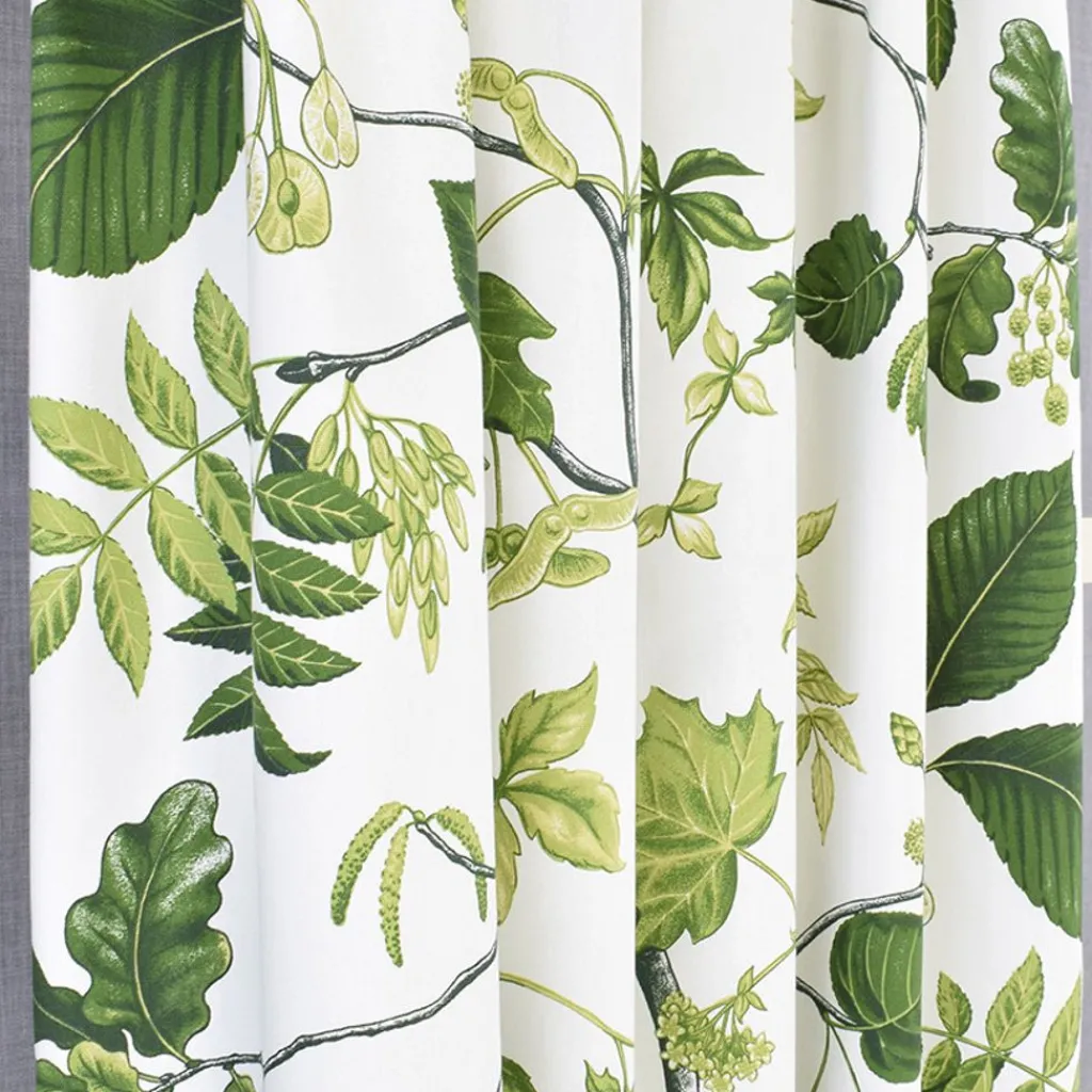 Arvidssons textil Gardiner Mönstrade|Liv grön gardiner