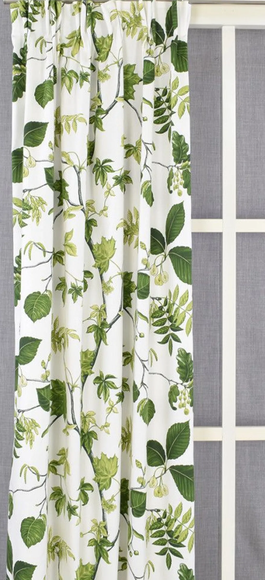 Arvidssons textil Gardiner Mönstrade|Liv grön gardiner