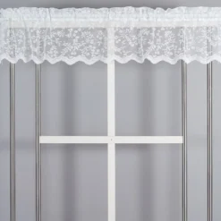 Jakobsdals Gardinkappor Mönstrade|Gardinkappor Enfärgade|Lize offwhite spets kappmetervara 30 cm vit – klassisk gardinkappa