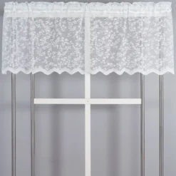 Jakobsdals Gardinkappor Mönstrade|Gardinkappor Enfärgade|Lize offwhite spets kappmetervara 50 cm – romantisk gardinkappa