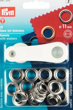 Prym Öljetter|Öljetter 11mm silver