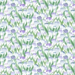 Arvidssons textil Gardintyger Mönstrade|Arvidssons Textil|Ljuvligt blå – blommigt tyg i mjuka blå och lila toner