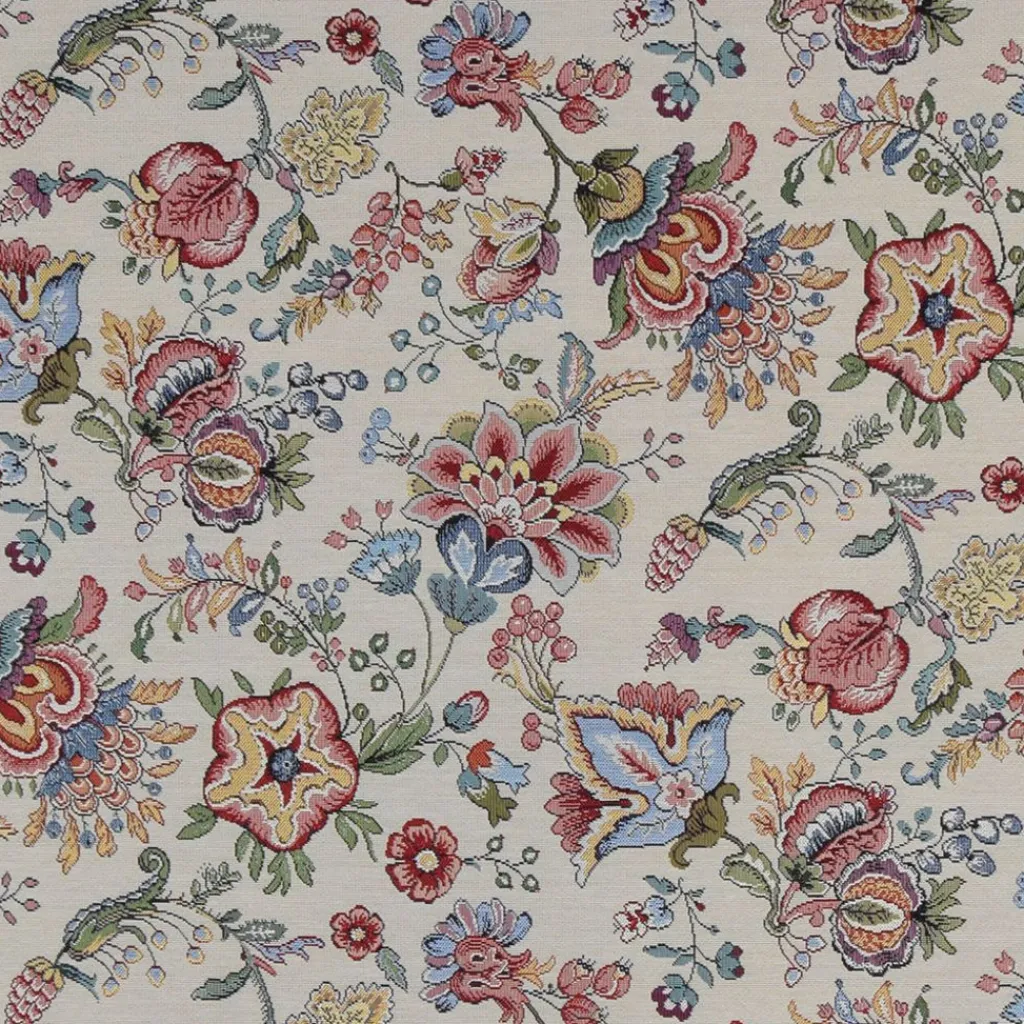 Arvidssons textil Blommiga Möbeltyger|Mönstrade Möbeltyger|Louise möbeltyg