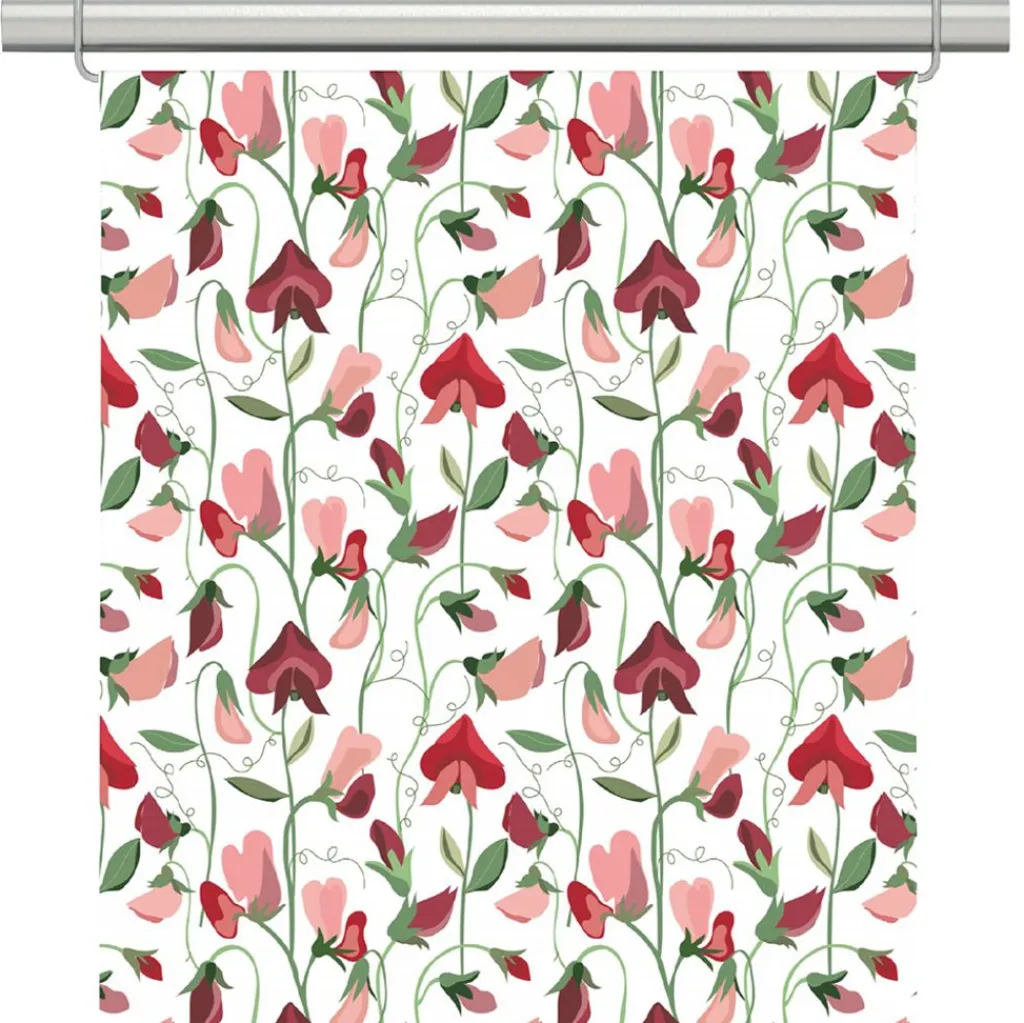 Arvidssons textil Panelgardiner|Luktärt röd panelgardiner