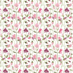Arvidssons textil Mönstrade Kuddfodral|Luktärt rosa kuddfodral