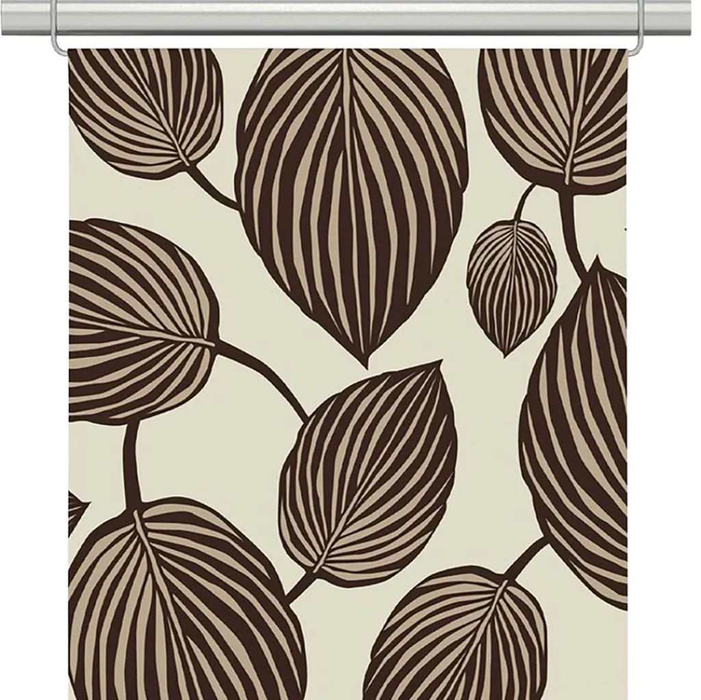 Panelgardiner|Lyckans blad brun panelgardiner
