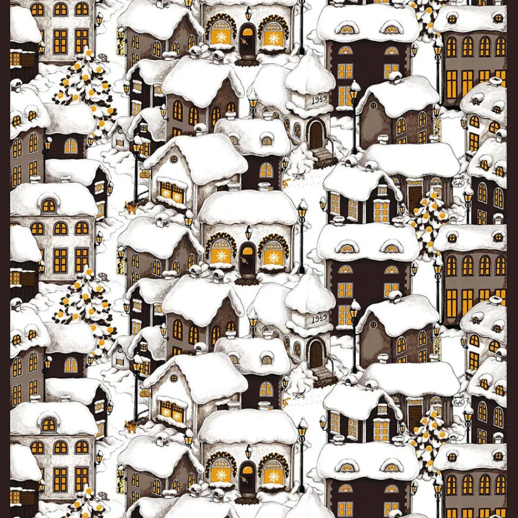 Arvidssons textil Gardintyger Mönstrade|Arvidssons Textil|Lyckeby brun tyg