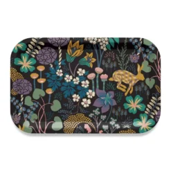 Arvidssons textil Brickor|Lyckeflykt svart bricka 33x21cm