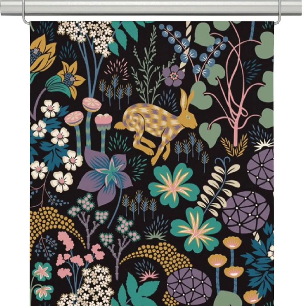 Arvidssons textil Panelgardiner|Lyckeflykt svart panelgardiner