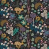 Arvidssons textil Gardintyger Mönstrade|Arvidssons Textil|Lyckeflykt svart tyg