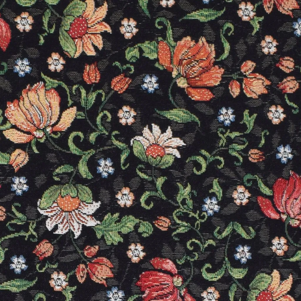 Arvidssons textil Mönstrade Möbeltyger|Maggi svart jacquard