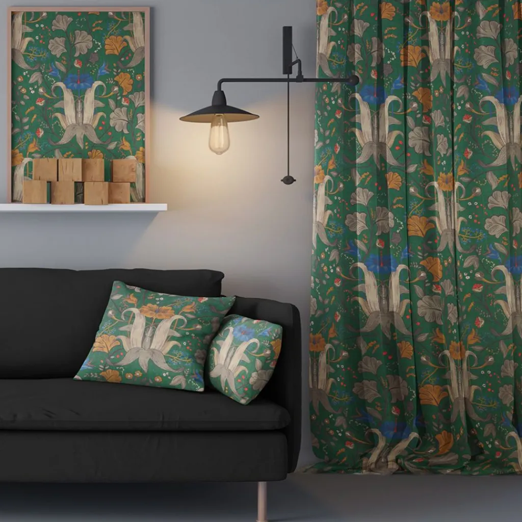 Nordisk Textil Gardiner Mönstrade|Megara gardiner