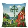 Mönstrade Kuddfodral|Midsommar kuddfodral
