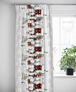 Arvidssons textil Gardiner Mönstrade|Julgardiner|Mikkel gardiner