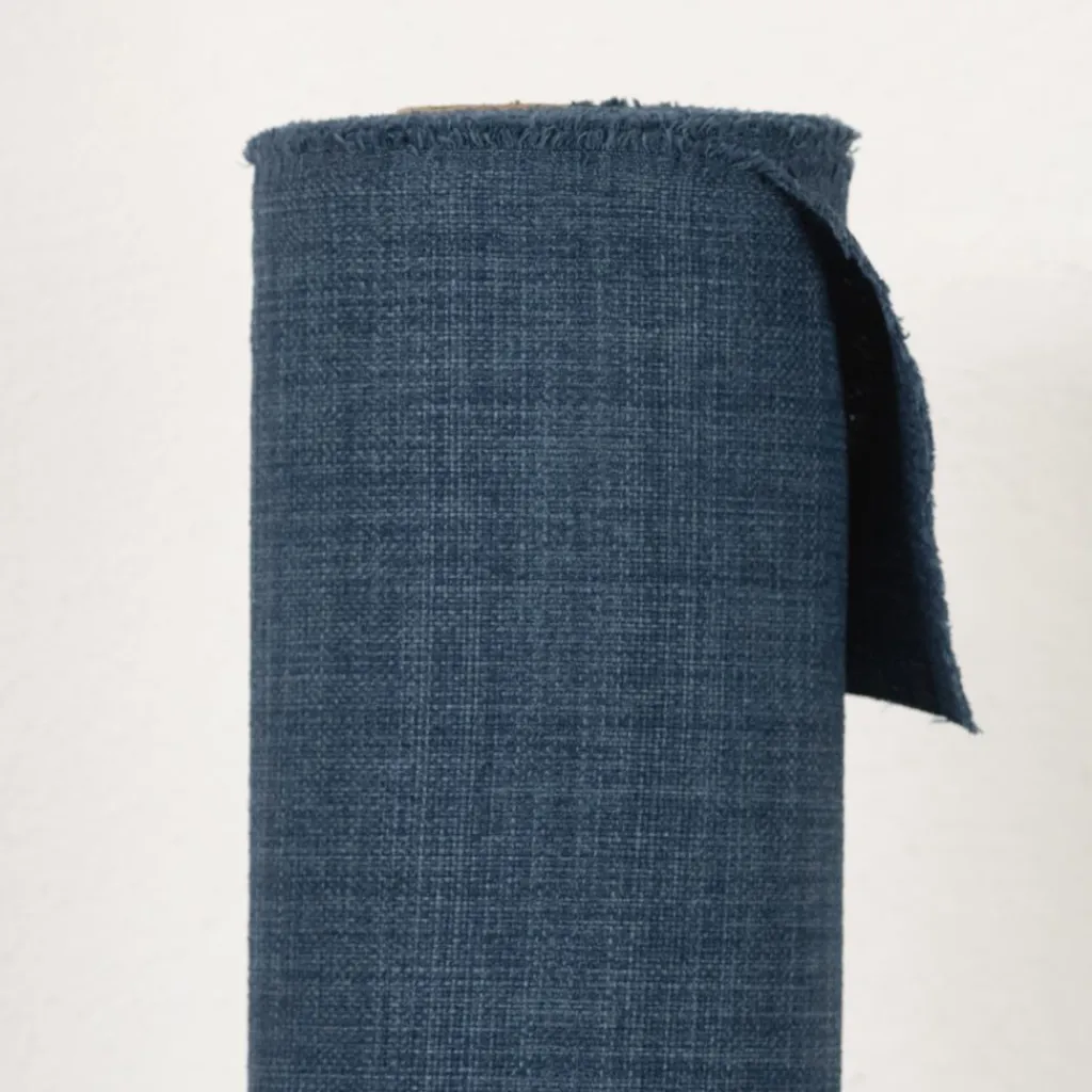 Nordisk Textil Gardintyger Enfärgade|Milo denim gardintyg - Stilrent med fin struktur