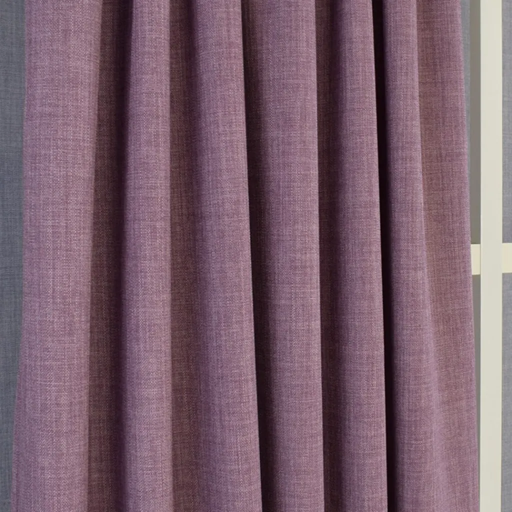 Nordisk Textil Gardiner Enfärgade|Milo grape gardiner – Tidlös design med fin struktur