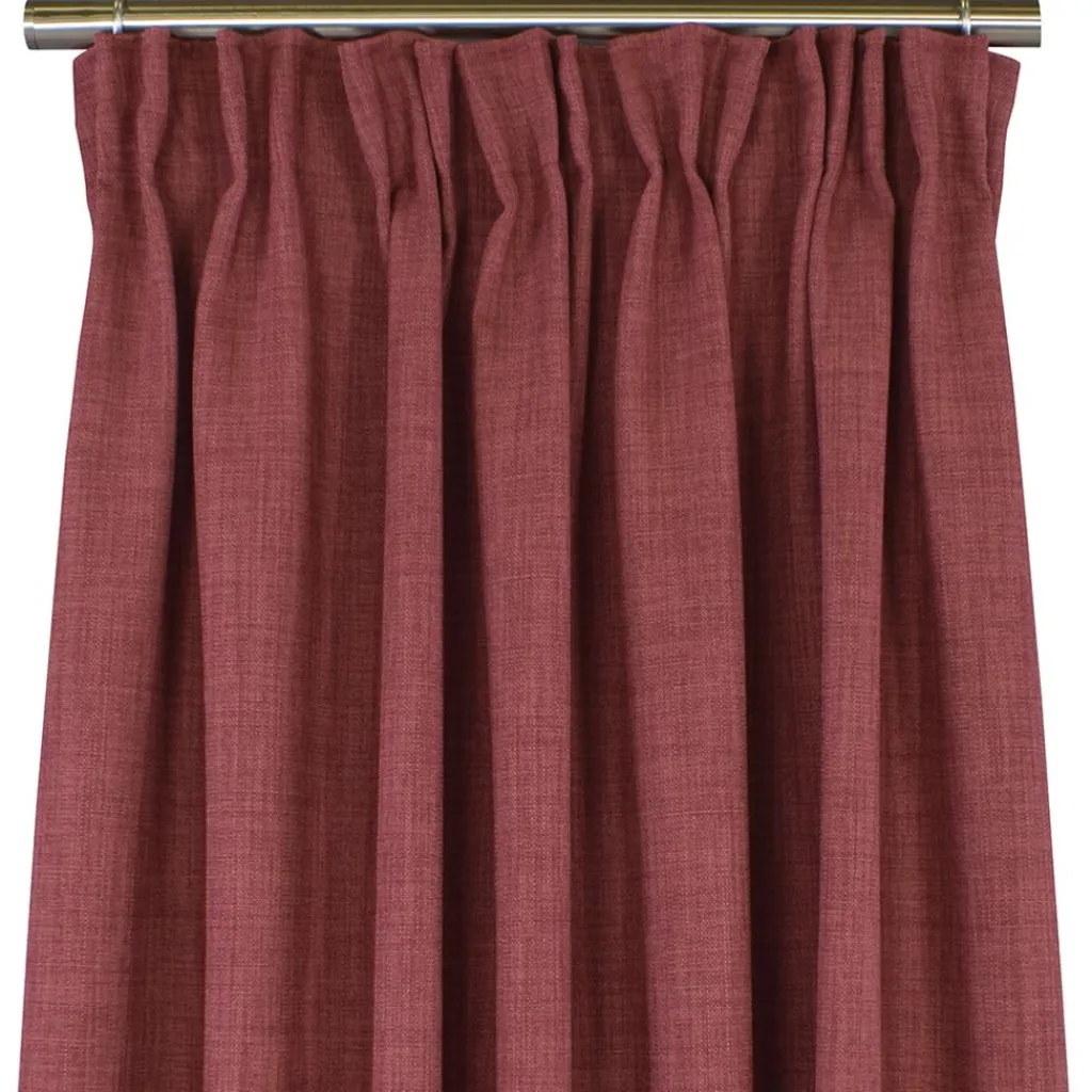 Nordisk Textil Gardiner Enfärgade|Milo marsala gardiner - Tidlös design med fin struktur