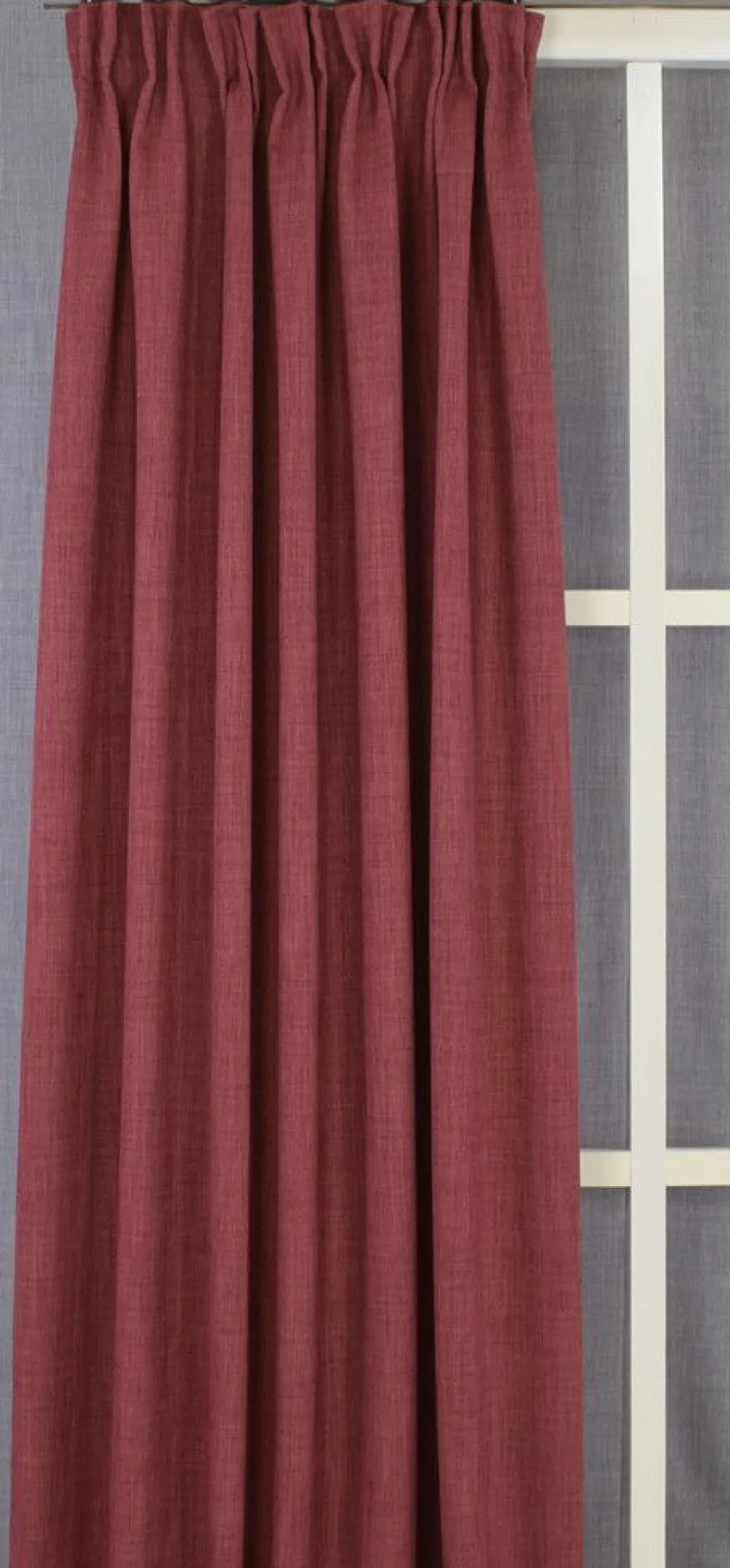 Nordisk Textil Gardiner Enfärgade|Milo marsala gardiner - Tidlös design med fin struktur