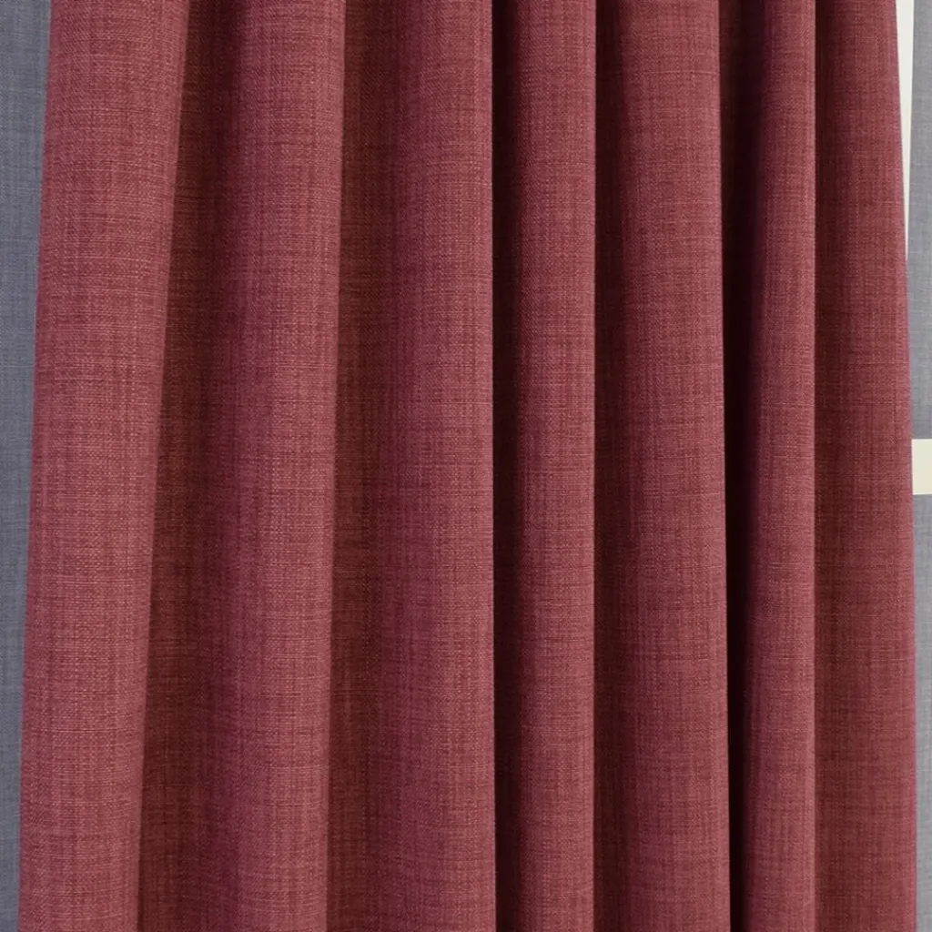 Nordisk Textil Gardiner Enfärgade|Milo marsala gardiner - Tidlös design med fin struktur