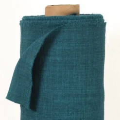 Nordisk Textil Gardintyger Enfärgade|Milo petrol gardintyg - Stilrent med fin struktur
