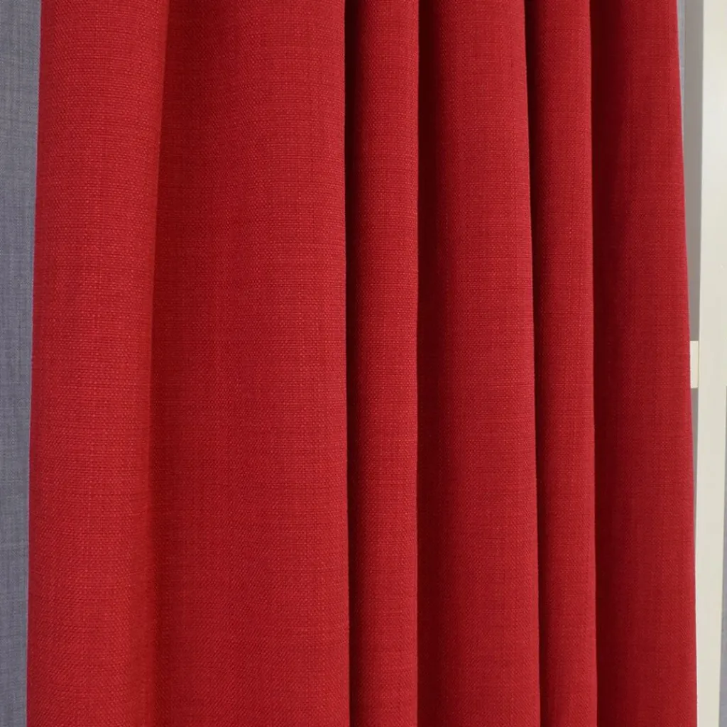 Julgardiner|Julgardiner|Milo röd gardiner – Tidlös design med fin struktur