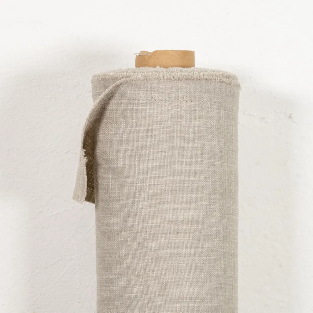 Nordisk Textil Gardintyger Enfärgade|Milo sand gardintyg - Stilrent med fin struktur