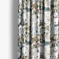 Arvidssons textil Gardintyger Mönstrade|Arvidssons Textil|Mimers källa turkos tyg