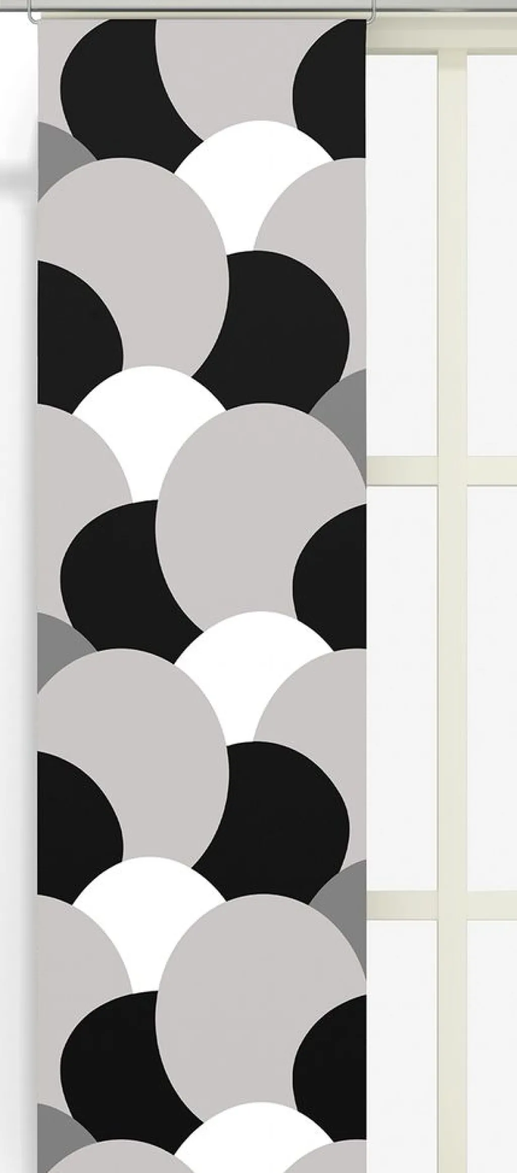 Arvidssons textil Panelgardiner|Månväven svart panelgardiner