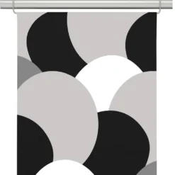 Arvidssons textil Panelgardiner|Månväven svart panelgardiner