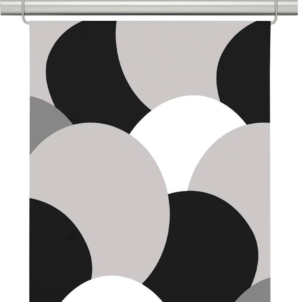 Arvidssons textil Panelgardiner|Månväven svart panelgardiner