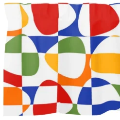 Arvidssons textil Gardinkappor Mönstrade|Rea Gardiner|Mosaik multi gardinkappa metervara