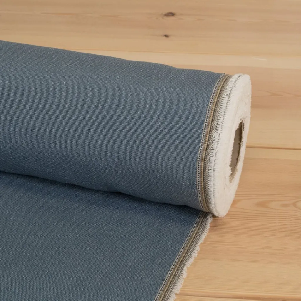 Nordisk Textil Enfärgade Möbeltyger|Newport duvblå enfärgat tyg