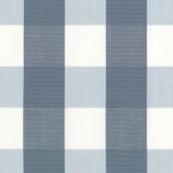 Nordisk Textil Rutiga Möbeltyger|Rutor & Ränder|Newton duvblå-vit storrutigt tyg