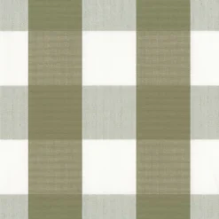 Nordisk Textil Rutiga Möbeltyger|Rutor & Ränder|Newton grön-vit storrutigt tyg