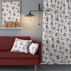 Arvidssons textil Gardintyger Mönstrade|Arvidssons Textil|Nisses luva vit tyg