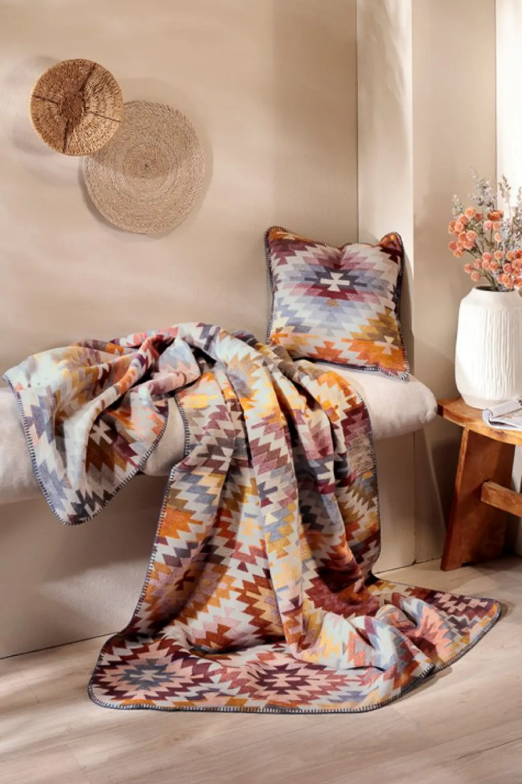 Biederlack Mönstrade Kuddfodral|Nomad light kuddfodral