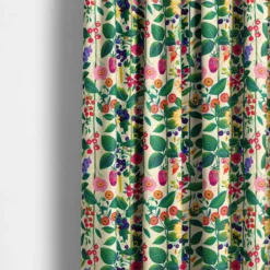 Nordisk Textil Gardintyger Mönstrade|Nordisk Flora tyg - skandinaviska bär och blommor